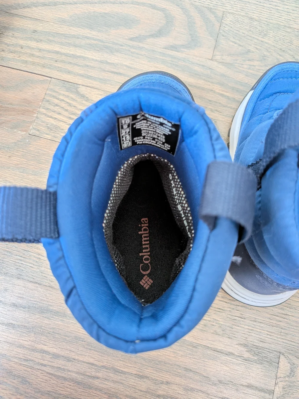 Columbia Kids Blue Insulated Winter Snow Boots Size 10